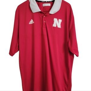 Nebraska Adidas polo size 2xl